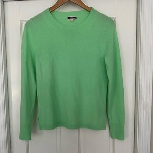J. Crew Mint Green Women's Crew Neck Cashmere Sweater
